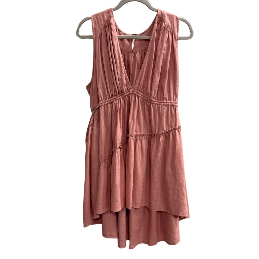 NWOT FREE PEOPLE Flowy Tiered Dress Dusty Mauve Size Small